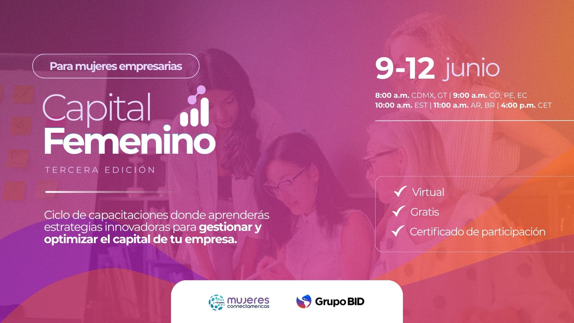 Capital Femenino 2026 - Ciclo de capacitación para mujeres empresarias. Tercera edición
